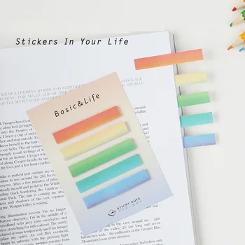 

36 pcs/Lot Basic pattern sticky notes Rainbow color memo Mini post Stationery Office accessories School supplies A6910