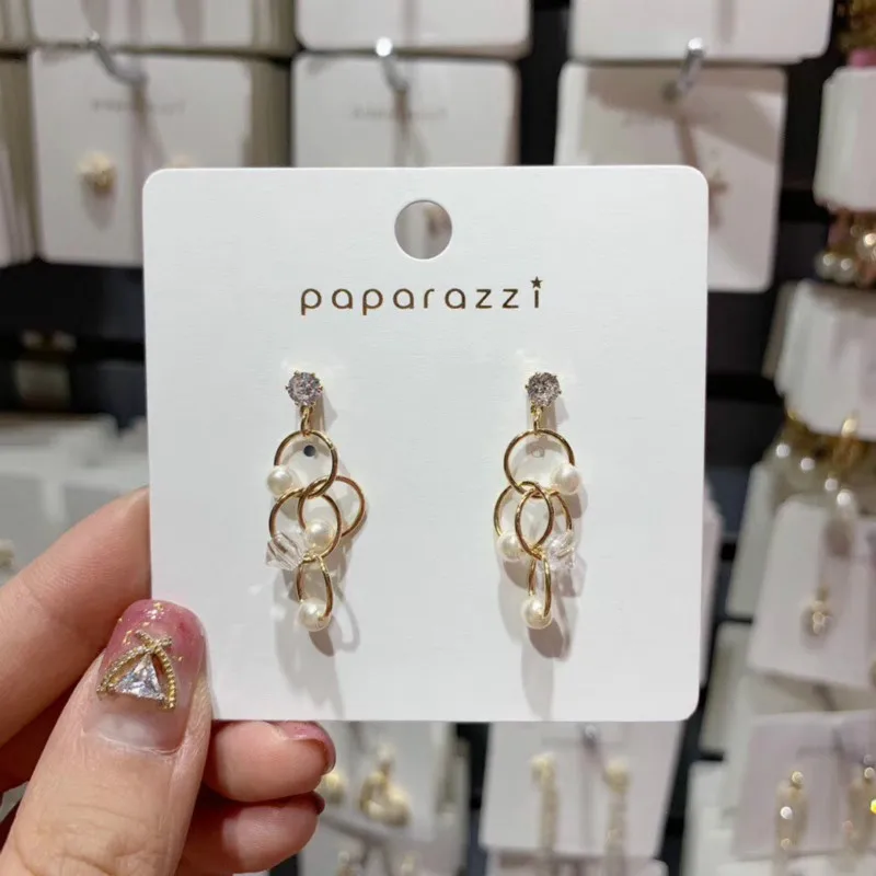 

2019 New Arrival Alloy Trendy Water Drop Women Dangle Earrings Multilayer Hollow Earrings Female Long Tassel Female Jewelry