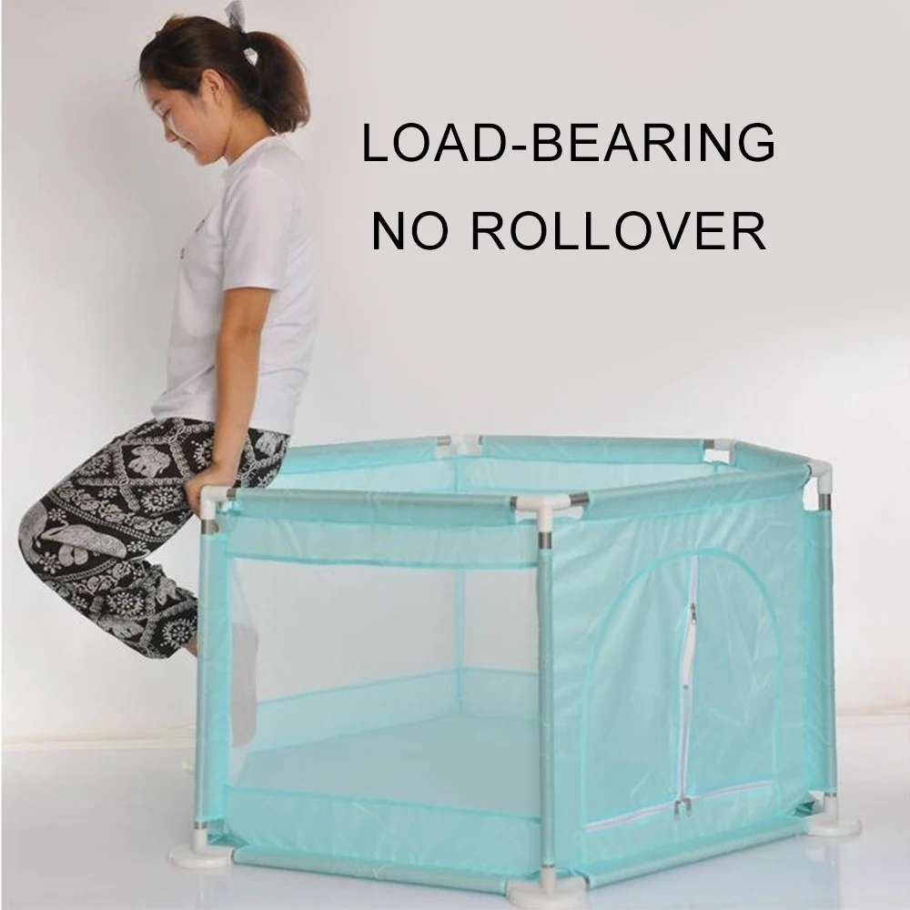 Folding Baby Fence Ball Pool Kids Playpen Safe Barrier for Bed 0-6 Years Children's Playpen Oxford Cloth Pool Balls Child Fence