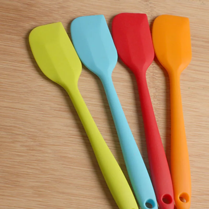  Multicolor Food Grade Non Stick Butter Cooking Silicone Spatula Set Cookie Pastry Scraper Cake Baki