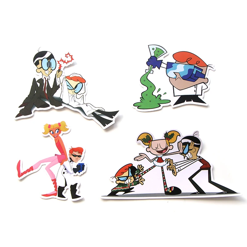 39 шт. Dexter's Lab Забавный мультфильм DIY Скрапбукинг альбом багаж ноутбук мотоцикл трафарет Водонепроницаемая наклейка E0049