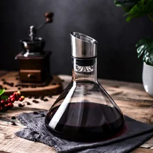 Европейский водопад Хрустальное стекло быстрого дыхания графин утолщение залейте вино, красное вино дома высокого класса кувшин