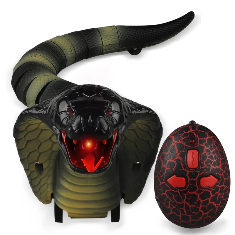 Remote Control Snake Realistic King Cobra Hamadryad Trick Terrify Mischief Toys