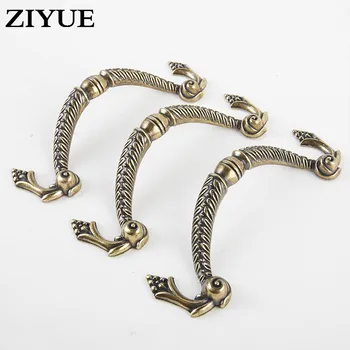 

2PCS/LOT Antique Luxury Door Knob Cabinet Kitchen Cupboard Closet Drawer Dress Knobs Pull Handles With Screws
