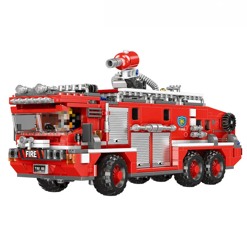 

Technical Series 03028 03029 03030 03031 City Fire Truck The Rescue Vehicle Sets Building Ladder Blocks MOC Children Toys Gift