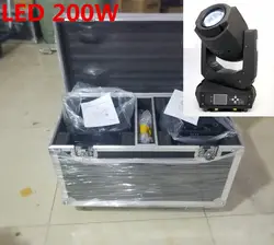 2 шт./лот 200 W с кейс светодиодный луч + место 2in1 200 W светодиодный перемещение головы огни 6 вращающихся гобо и 8 статические гобо Увеличить Свет