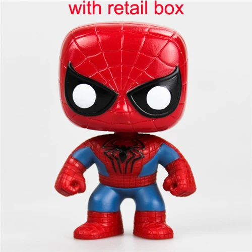 «Мстители», «Человек-паук», «супергерой» hero «Человек-паук»: Бальные 10 см человек паук фигурка Коллекционная модель игрушки - Цвет: spiderman45 with box