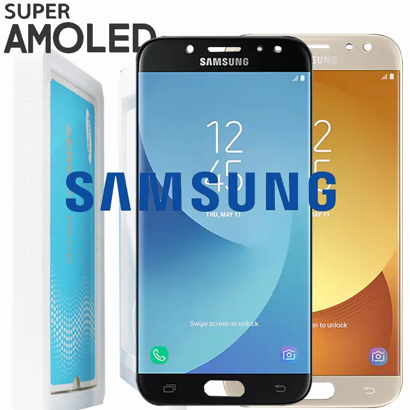 5,2 ''SUPER AMOLED для SAMSUNG Galaxy J5 Pro дисплей J5 J530 J530F J530M кодирующий преобразователь сенсорного экрана в сборе