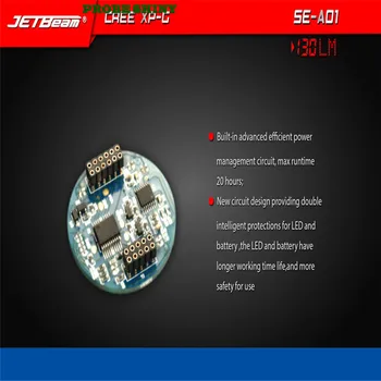 

HOT!!! JETbeam SE-A01 XP-G 130lumens Portable Waterproof LED Flashlight Free Shipping #NN01