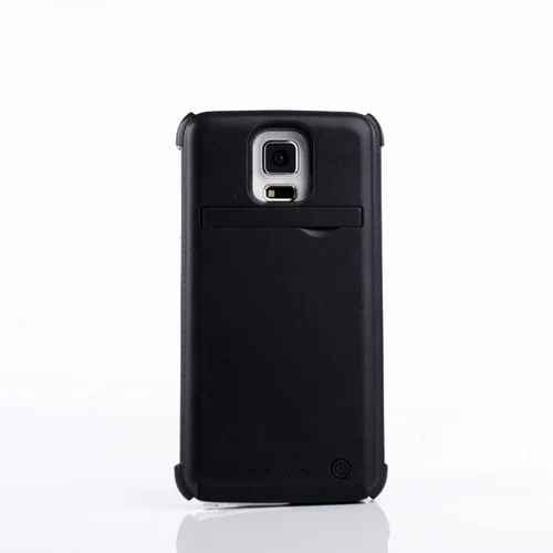 4200 мАч внешний резервный аккумулятор чехол Зарядное устройство блок питания для samsung Galaxy S5 I9600 G900 с подставкой - Цвет: Black