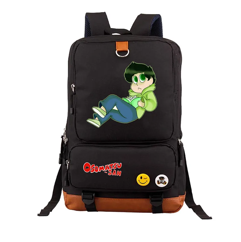 Школьный портфель Osomatsu-san Matsuno Ichimatsu, сумка на плечо, рюкзак с принтом для подростков, женский и мужской дорожный рюкзак