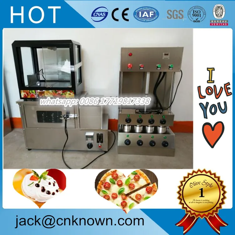 

2017 new designed advanced catering Equipment 4 Moulds Cone Pizza Maker with CE