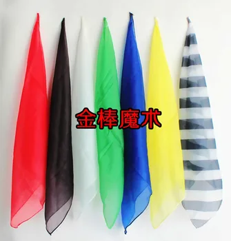 

wholesale soft silk scarves 30 * 30 cm magic props Silk appearing,Accessories,thumb tip,close up magic trick stage