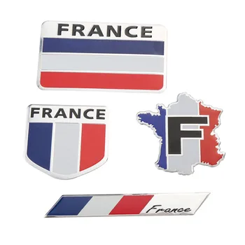 

Metal 3D France Flag Badge Emblem Deutsch Car Sticker Decal Grille Bumper Window Body Decoration