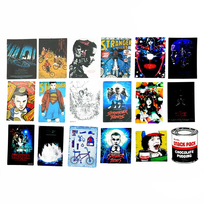 

Movie Stranger And Things Stickers For Notebook Backpack Table PVC Cool Stickers