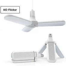 45 Вт E27 228 светодиоды светодиодный светильник супер яркий Складной вентилятор угол лезвия Регулируемая потолочная лампа для дома энергосберегающие лампы