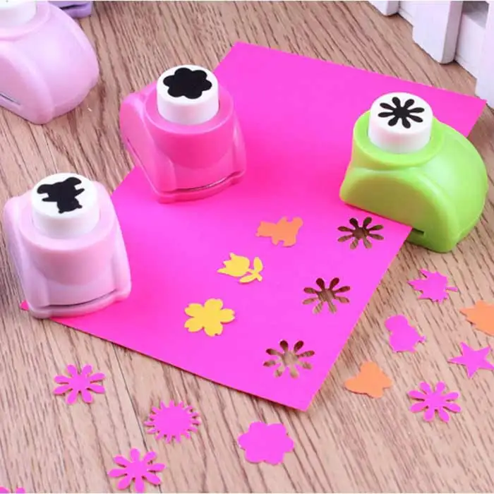 

1PCS Mini Child Scrapbook Paper Plastic Name Tag Personalized DIY Craft Punch Cutting Tool 8 Style