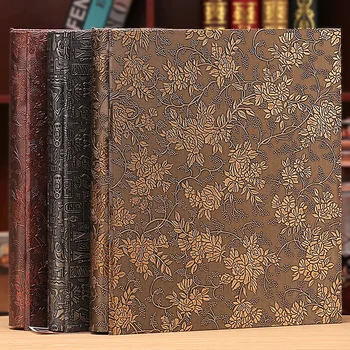 

6 Inch 800 Plastic Pockets Photo Album Family Insert Large Capacity Leather Cover Gallery Family Memory Record Scrapbook Album