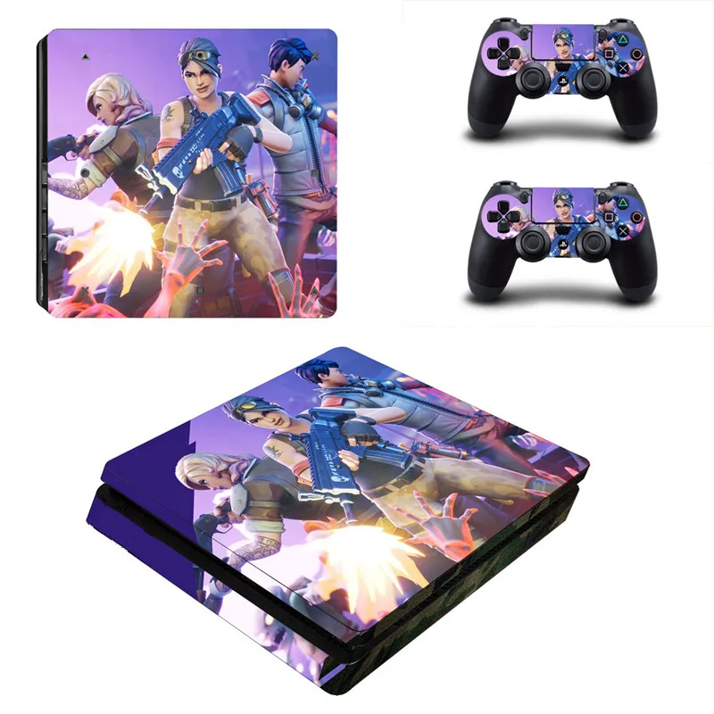 Наклейка для PS4 Slim Skin Виниловая наклейка консоли Playstation 4 и 2 контроллеров Sticker