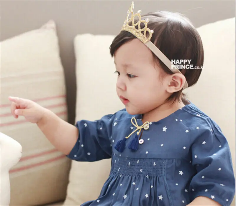 

Emmababy Lovely Kids Baby Girl Toddler Silver Gold Crown Hair Band Headwear Headband Accessories 0-3T