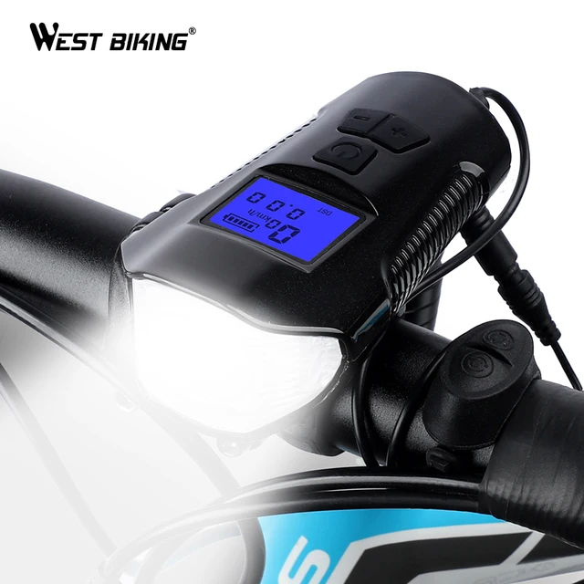 Best Price WEST BIKING Multifunctional Bicycle Light USB Rechargeable Bike Computer With Electric Horn Bell Handlebar Cycling Headlight Best Price WEST BIKING Multifunctional Bicycle Light USB Rechargeable Bike Computer With Electric Horn Bell Handlebar Cycling Headlight