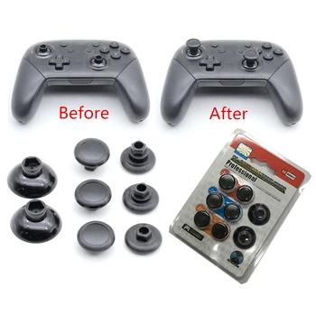 

8 in 1 Replacement Thumb Grips Joystick Caps for Nintendo Switch NS Pro Controller 4mm 7mm 9mm Height Joystick Thumb Sticks 8pcs