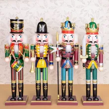 4 pcs lot Brand new handmade Wood craft 30 cm jumbo puppet Nutcracker doll