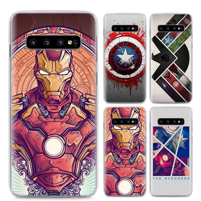 

the avengers ironman captain america Phone Cases for Samsung Galaxy S8 S9 S10 Plus S10e M10 M20 S6 S7 edge Hard PC back cover ca