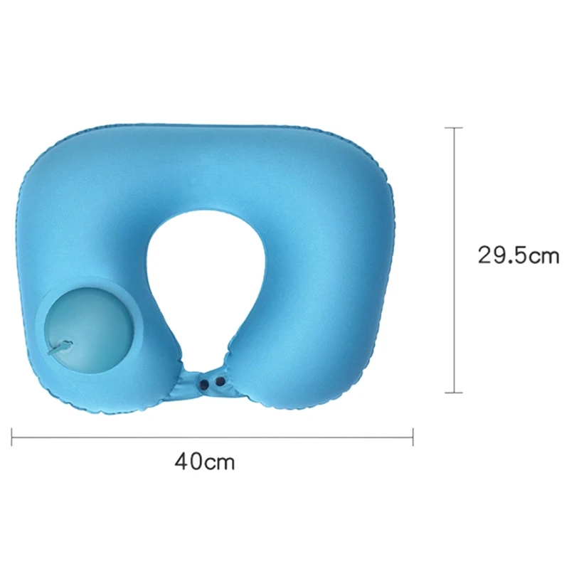 Надувная дорожная u-образная воздушная подушка Складная опорная подушка для подголовника подушка для поддува воздуха спальный инструмент пуш-тип портативный