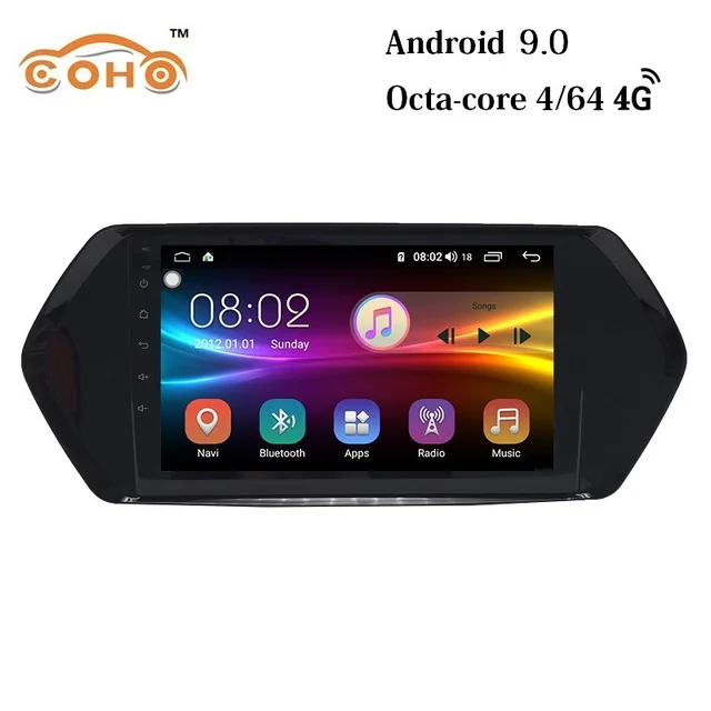 $US $242.10  DX3 Android 9.0 4+64G 8-core automobile navigator 1 din car radio gps android for Soueast DX3