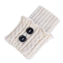 Зимние теплые однотонные носки для женщин; зимние теплые толстые вязаные крючком носки с манжетами; короткие теплые носки; Chausette Femme