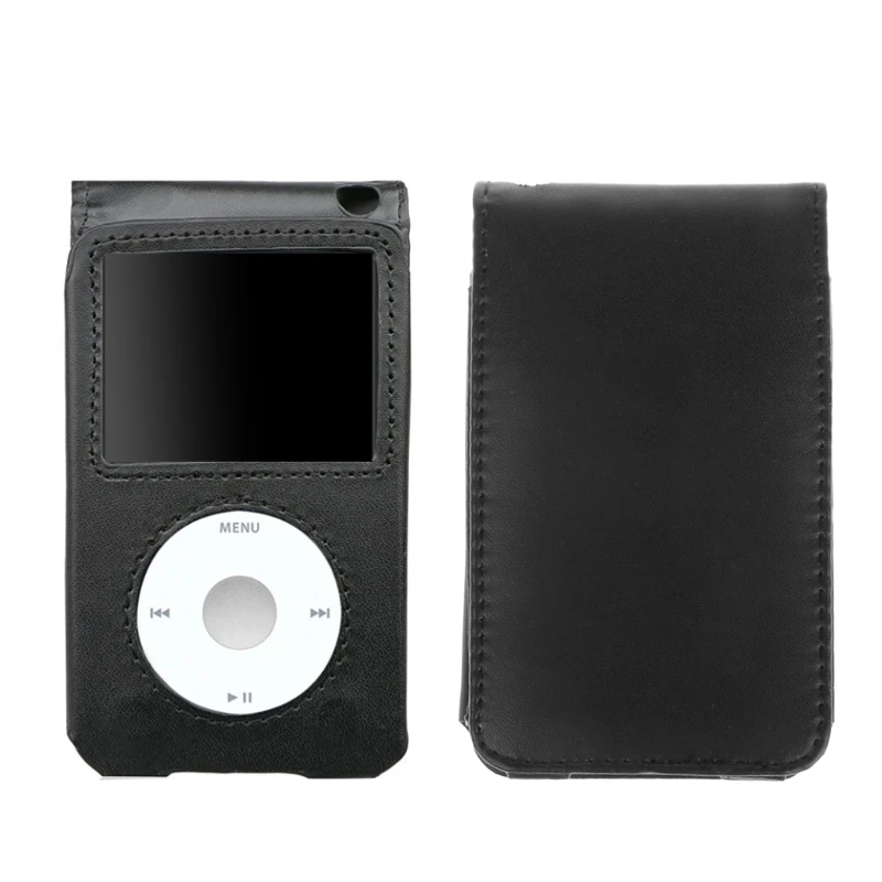 Новый кожаный чехол для Apple iPod Classic 80/120/160 Гб со съемным зажимом|Сумки и чехлы