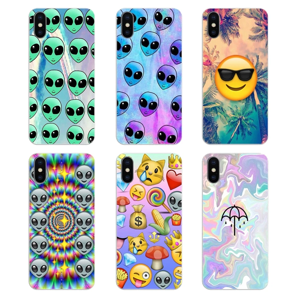 Мягкий чехол для Huawei G7 G8 P7 P8 P9 Lite Honor 4C 5X 5C 6X Mate 7 8 9 Y3 Y5 Y6 II 2 Pro 2017 alien emoji flowers fummy |