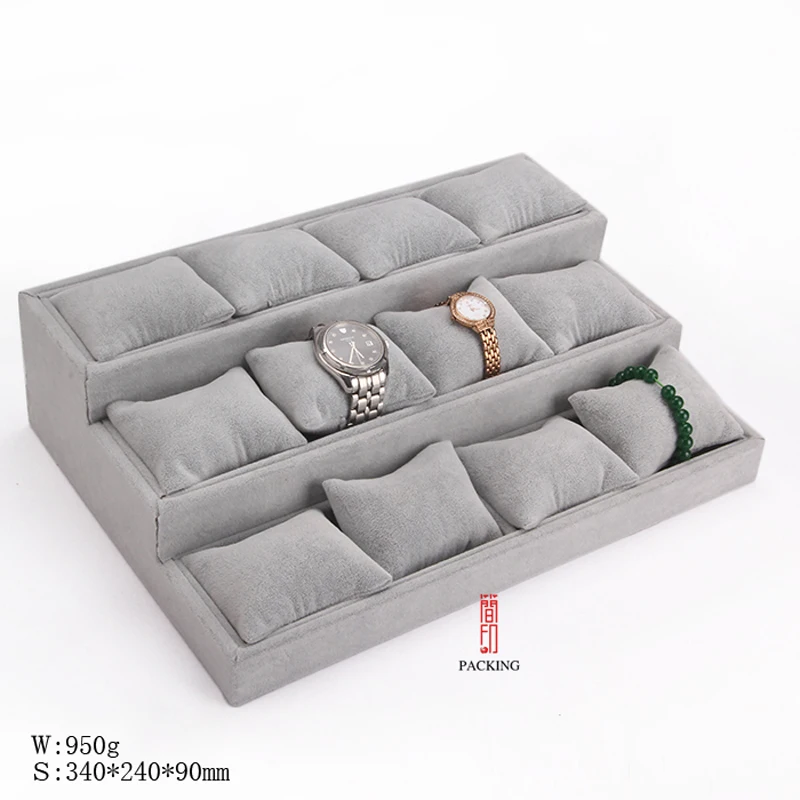 

Velvet Bracelets Bangle Display Holder Jewelry Display Tray Bangle, Watch Display Tray Bracelets Bangle Pillow Tray