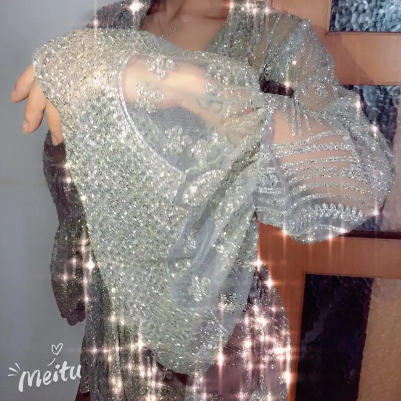 Женский модный кардиган с пайетками и вышивкой, прозрачный сексуальный соблазнительный пиджак, вечерние костюмы для выступлений