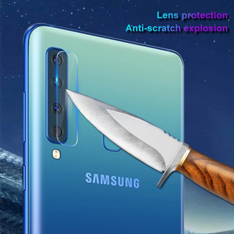 

3PCS For Samsung Galaxy A6 A9 2018 A7 A750 2018 J4 J6 Plus J7 J8 2018 Back Camera Lens Screen Protector Film Protection Glass