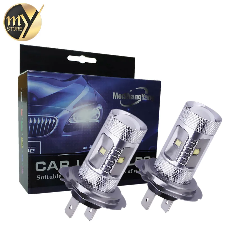

2Pcs H7 LED Bulbs Driving Light 5 Cree Chips Running Light Fog Lamp 12V parking car light source car bulbs C240