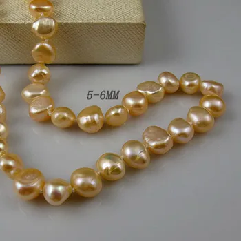 

Genuine Pearl Necklace 5-9mm Mixes Color Natural Freshwater Pearl Long Necklace Perfect Woman Gift Jewelry