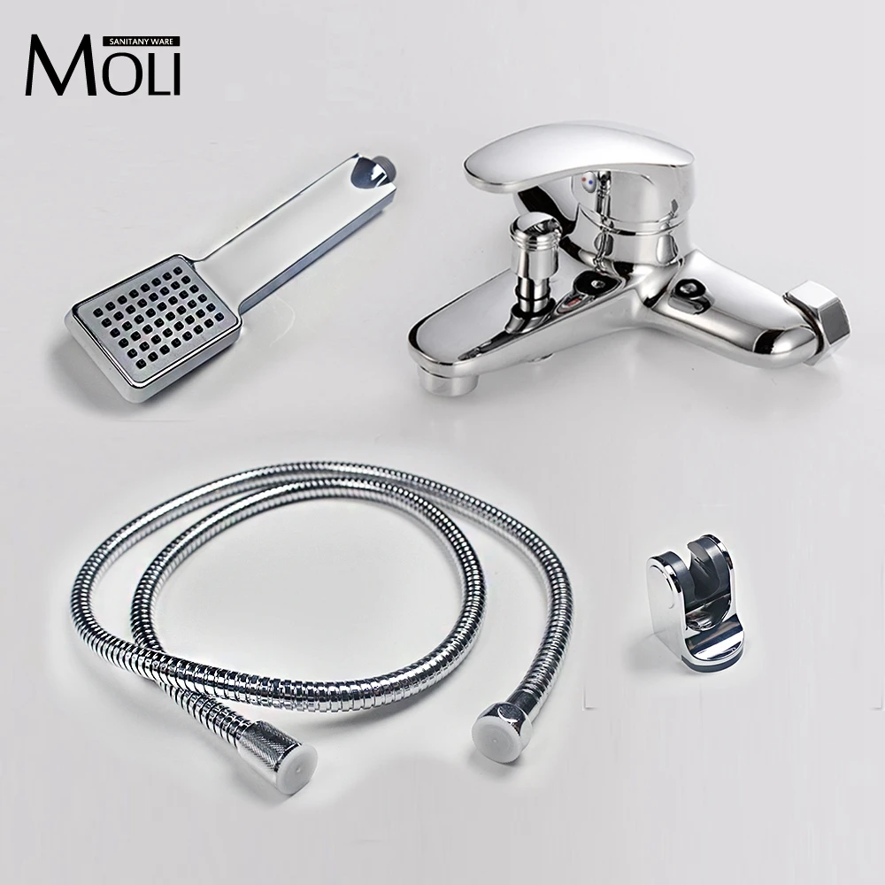 parete vasca da bagno rubinetto con doccetta vasca da bagno rubinetti doccia set finitura cromata rame