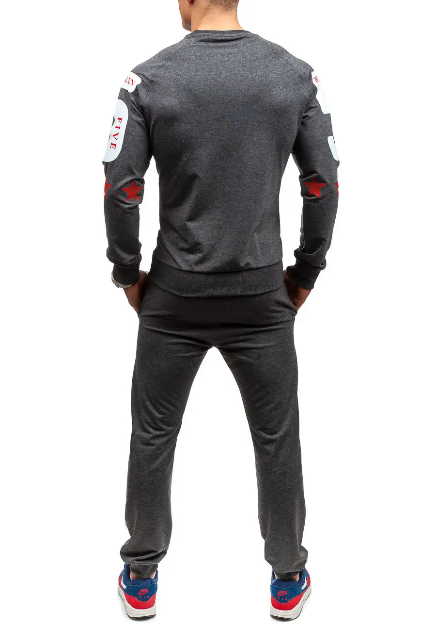 ZOGAA 2018 новый мужской модный спортивный костюм размер XS-XXL мужские спортивные комплекты
