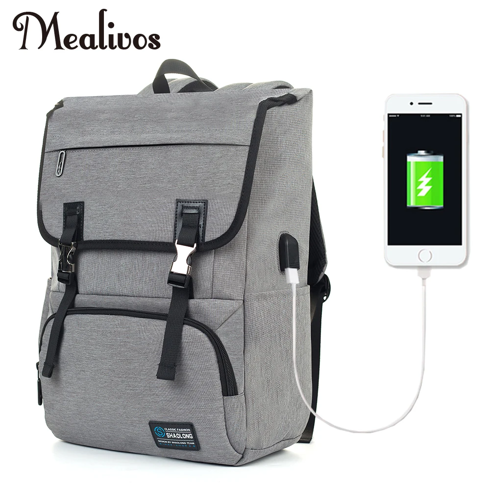 

Mealivos New Men Backpack For 17 inches Laptop Backpack Large Capacity student Backpack Casual Style Bag Water Repellent