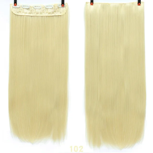 DIFEI, 24 дюйма, Длинные Синтетические волосы на заколках для наращивания, термостойкие накладные волосы, натуральная кукуруза, завивка волос - Цвет: T1B/красный