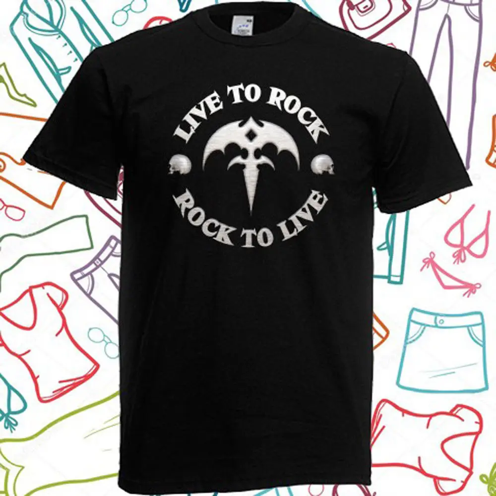 Queensryche Live To Heavy Metal Band Legend Men's Black T-Shirt Size S to 3XL Comfortable t shirt Casual Short Sleeve TEE | Мужская
