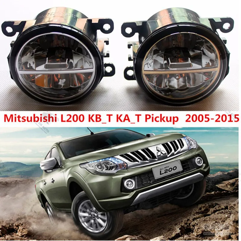 For MITSUBISHI L200 KB_T KA_T Pickup 2005 2015 LED fog lights Car styling fog lamp 1SETin Car