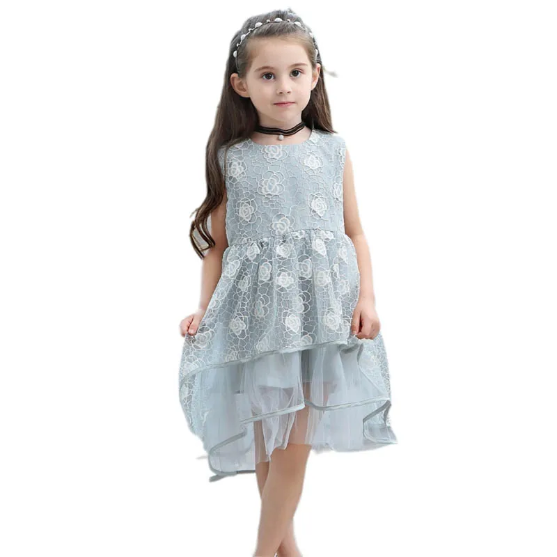 

Girls Dress Elegant Summer Lace Flower Dresses for Kids Girl Clothes 2-11 Years Children Birthday Princess Tutu Costumes Dress