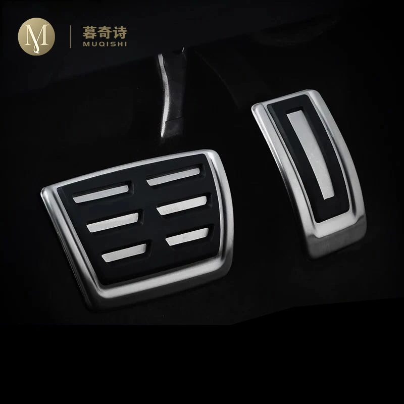 

For Volkswagen Tiguan L 2017 2018 Car Styling Foot Fuel Brake Pedal Clutch Pedals Cover For Skoda kodiaq 2016-2018 parts 2019