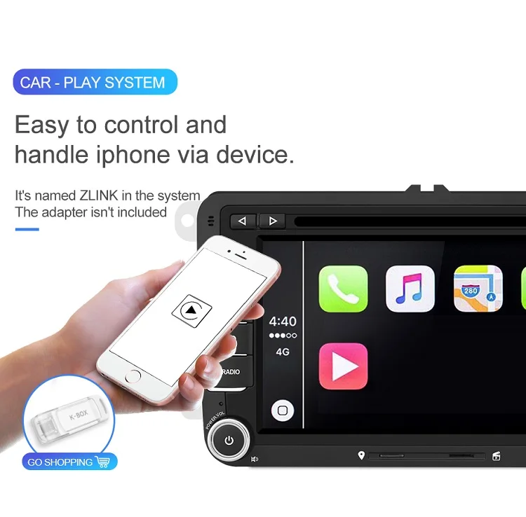 Cheap Isudar 2 Din Auto Radio Android 9 For VW/Volkswagen/POLO/Golf/Skoda/Octavia/Seat/Leon GPS Car Multimedia RAM 4GB DVD Player DSP 18