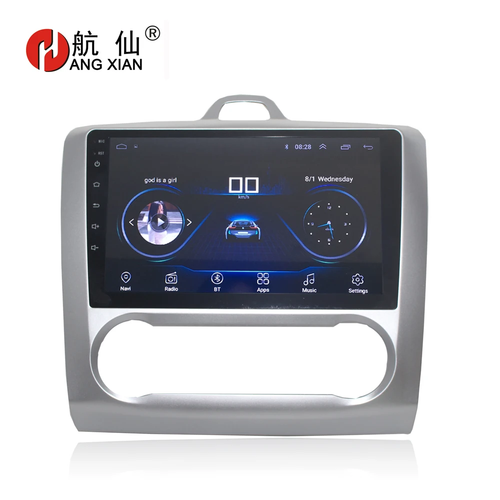 

HACTIVOL 9" 1024*600 Quadcore android 8.1 car radio for Ford Focus 2 2005 2006 2007 2008 2009 2010 2011 car DVD player gps navi