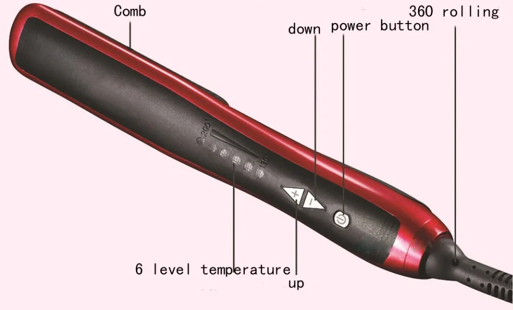 Новинка; Лидер продаж электрическая щетка для волос выпрямитель железные инструменты автоматический LCD Контроль температуры