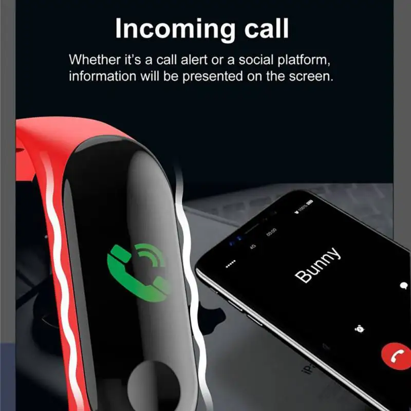 

Bluetooth 4.0 Smart Bracelet Touch Screen Pulse Step Time Watch Smart Wristband Bracelet Band Heart Rate Blood Fitness Bracelet